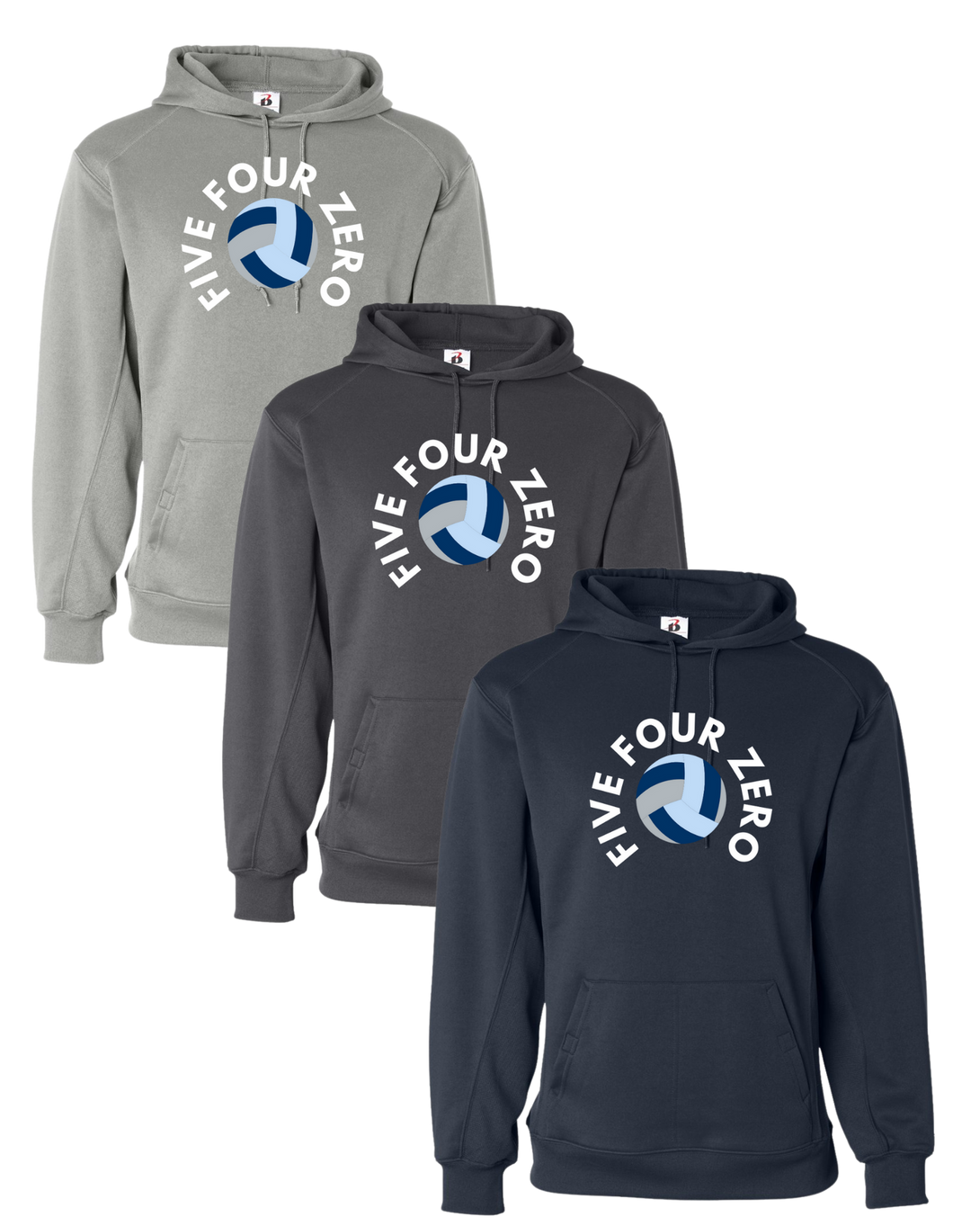 D2 Badger 1454 Unisex Performance Fleece Hooded Sweatshirt