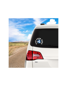 Round Car Decal