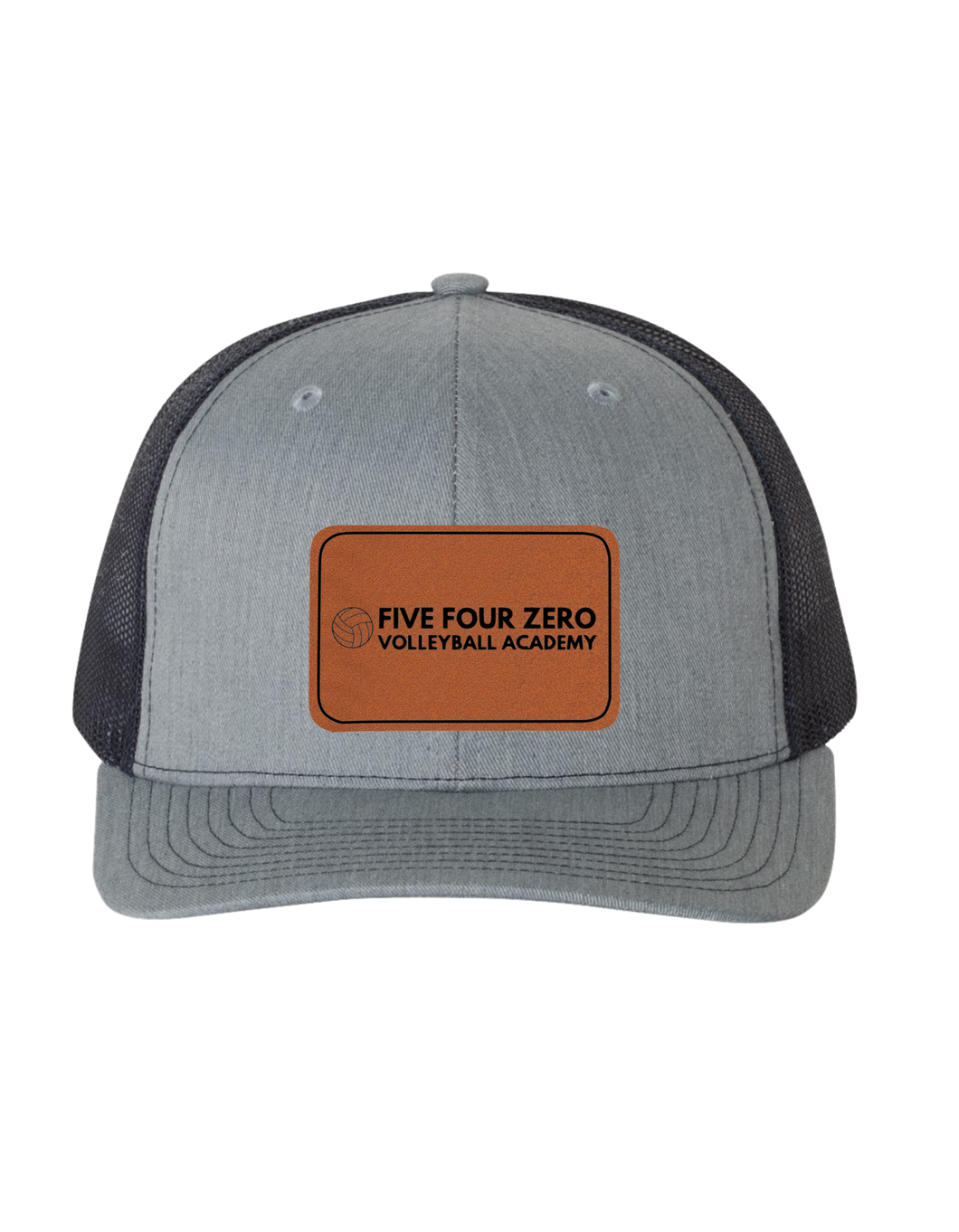 Richardson Heather/Navy Lasered Patch Hat