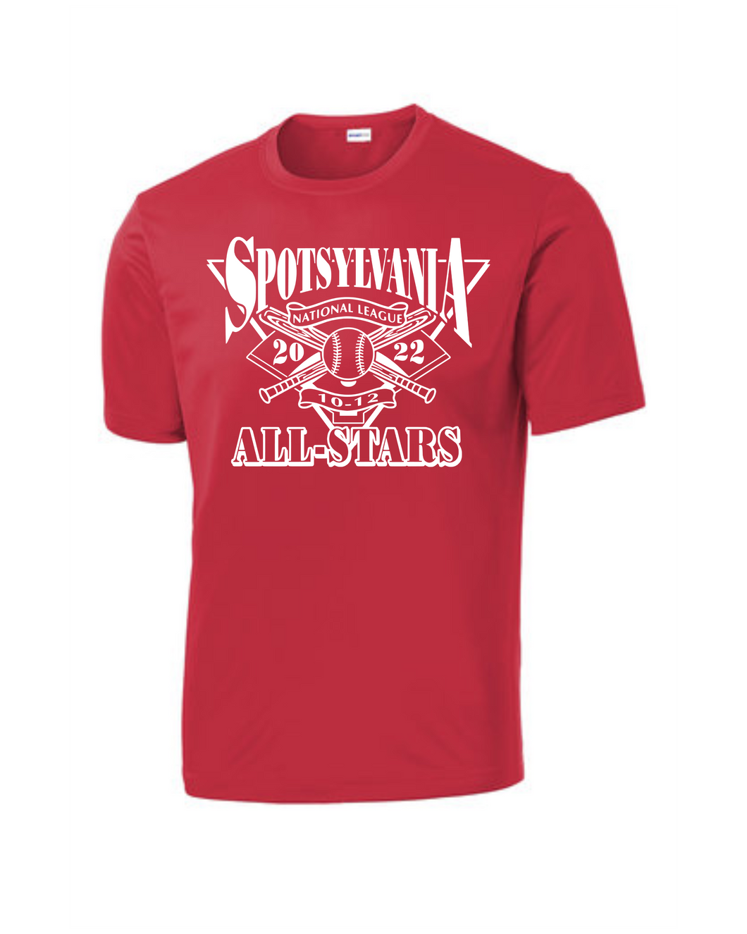 Sport-Tek Competitor Tee Red Design 2