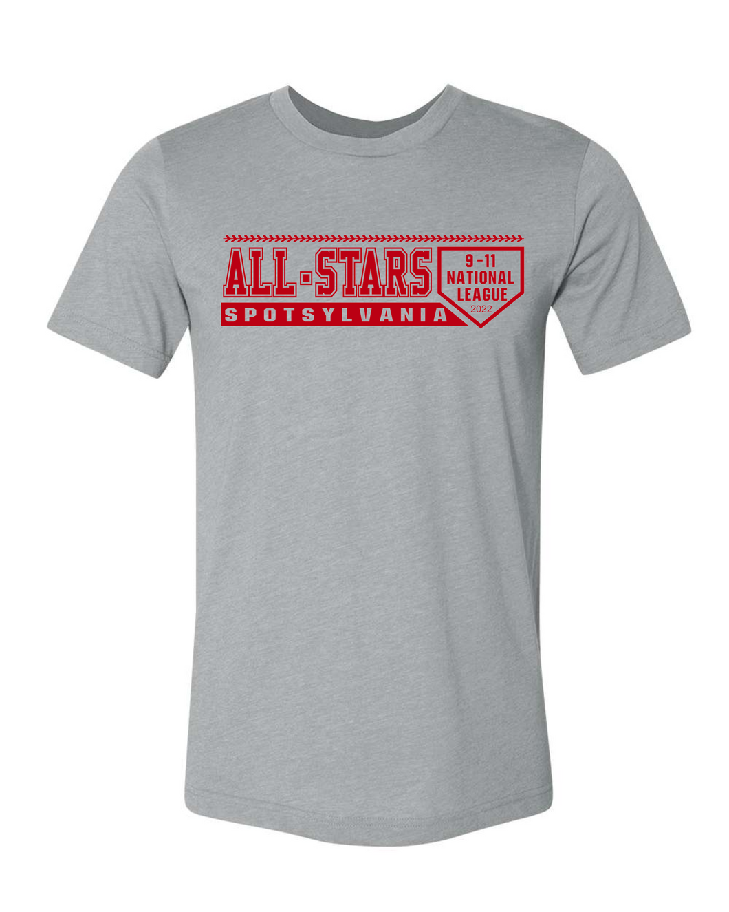 Bella Canvas-Athletic Heather-D1 Red