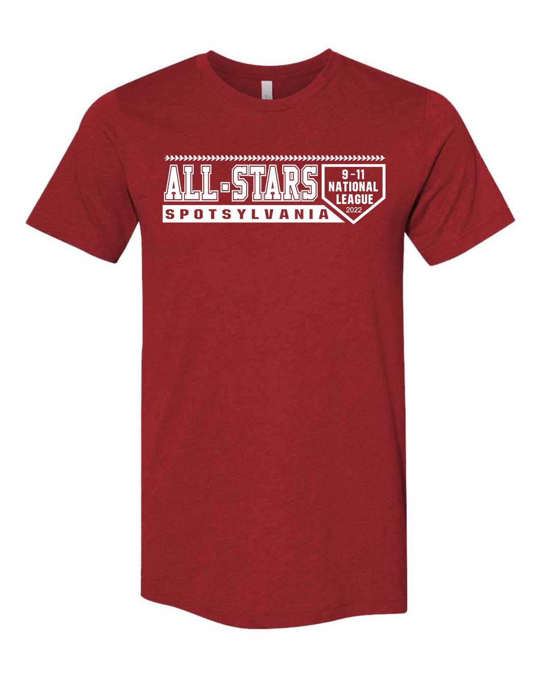 Bella Canvas-Heather Canvas Red-D1 White