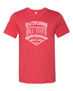 Bella Canvas-Heather Red-D2 White