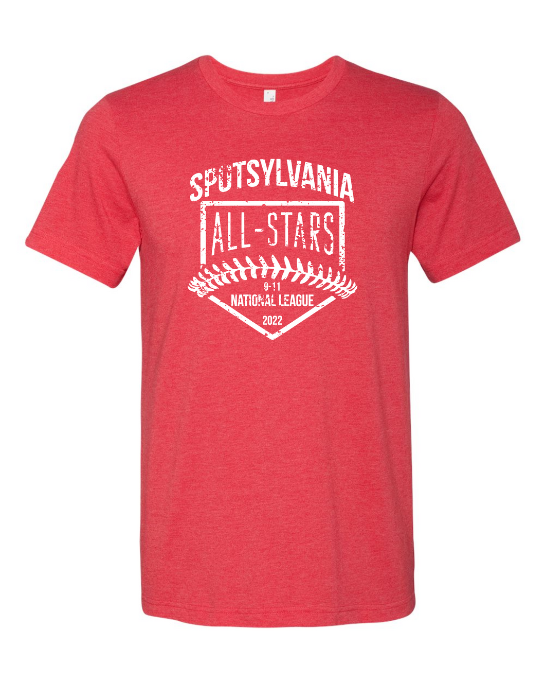 Bella Canvas-Heather Red-D2 White