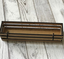 Load image into Gallery viewer, Happy Camper l Interchangeable Wagon/Crate Shelf Sitter
