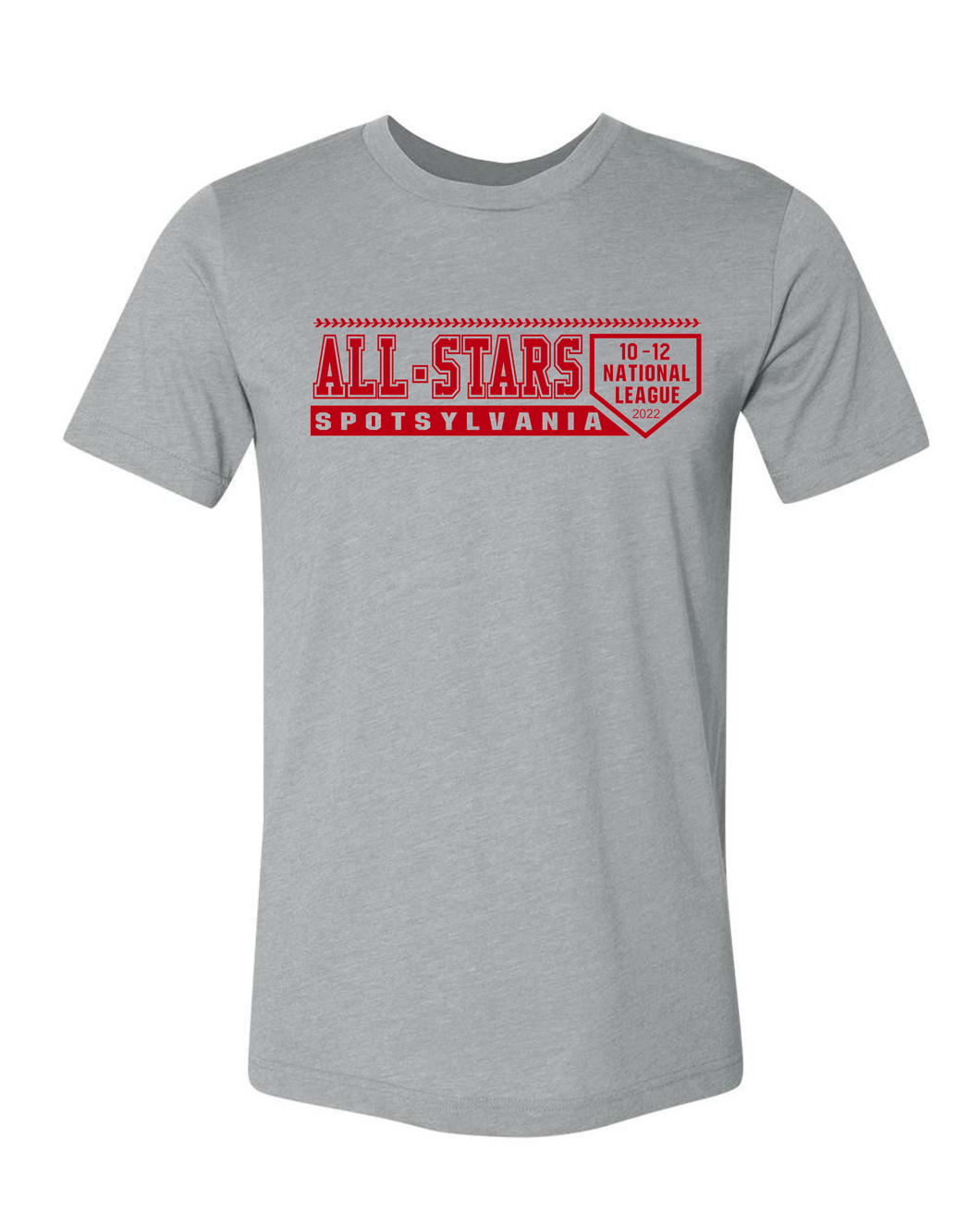 Bella Canvas-Athletic Heather-D1 Red