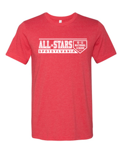 Bella Canvas-Heather Red-D1 White
