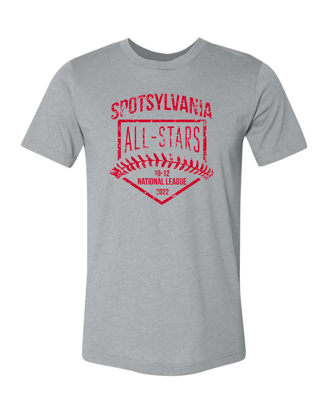 Bella Canvas-Athletic Heather-D2 Red