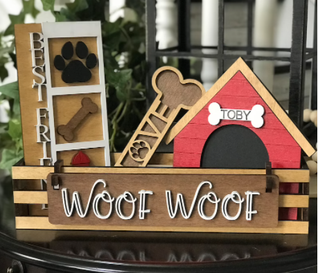 Woof Interchangeable Wagon/Crate Shelf Sitter