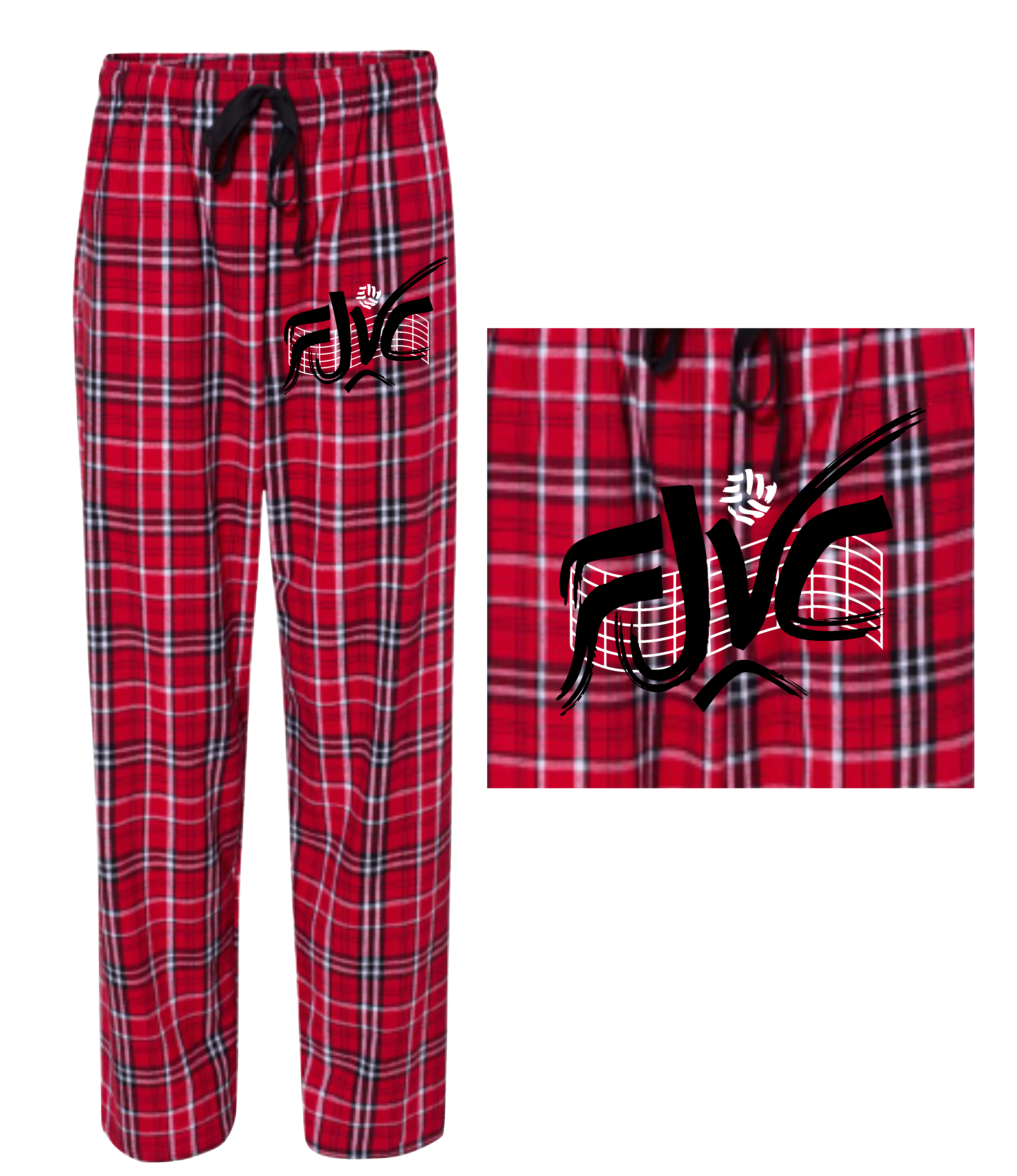 FJVC Flannel Pants w Pockets Sports Mom Gifts Creations