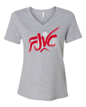 Load image into Gallery viewer, FJVC Bella Canvas Ladies V-Neck Tee (click for more colors)
