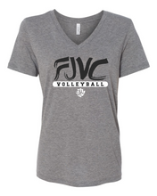 Load image into Gallery viewer, FJVC Bella Canvas Ladies V-Neck Tee (click for more colors)
