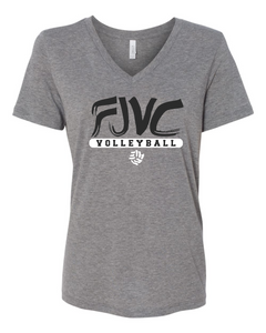 FJVC Bella Canvas Ladies V-Neck Tee (click for more colors)