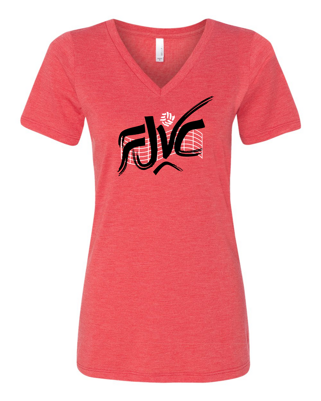 FJVC Bella Canvas Ladies V-Neck Tee (click for more colors)