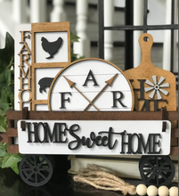 Load image into Gallery viewer, Farm House Interchangeable Wagon/Crate Shelf Sitter
