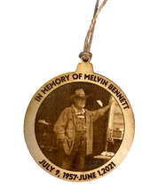 Load image into Gallery viewer, Laser Engraved Wood Photo Ornaments
