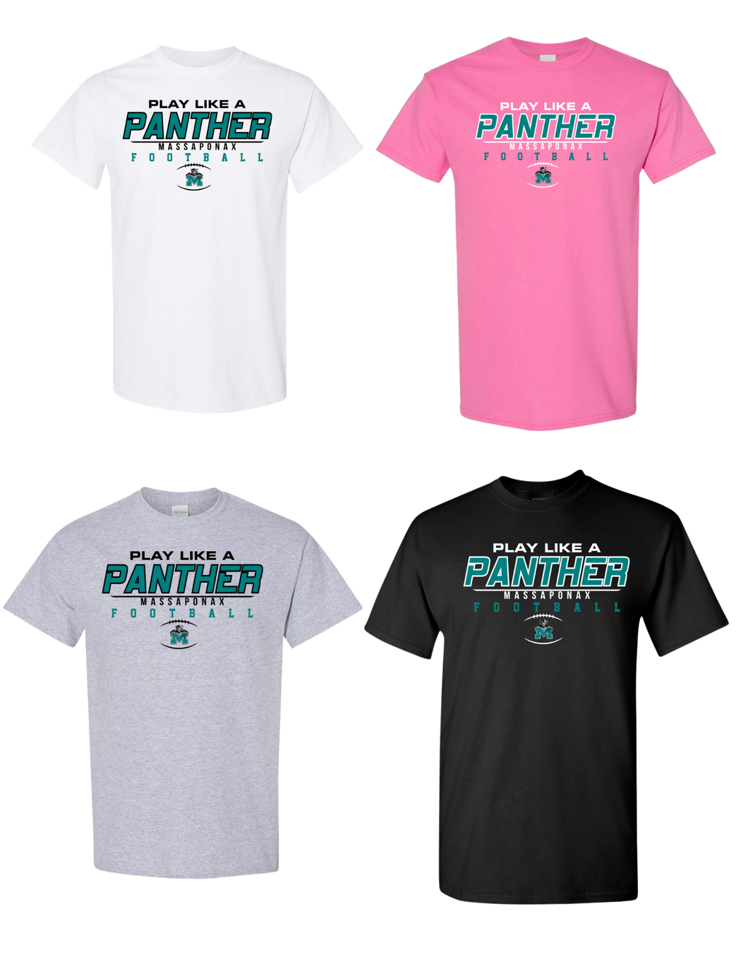 Play Like A Panther w/ Mascot- Gildan 5000 Unisex T-Shirt