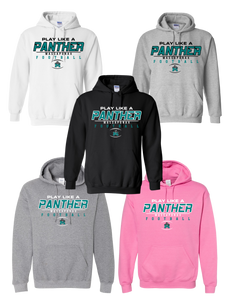 Play Like A Panther w/ Mascot - Gildan Hoodie 18500
