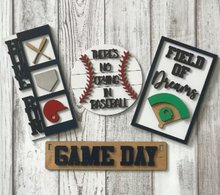 Load image into Gallery viewer, Baseball Interchangeable Wagon/Crate Shelf Sitter
