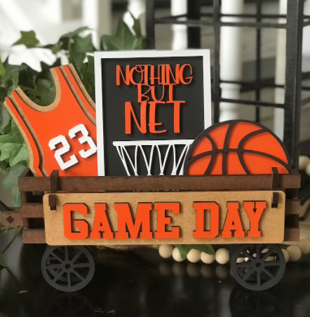 Basketball Interchangeable Wagon/Crate Shelf Sitter