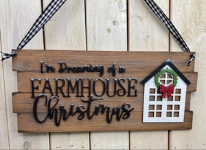 DIY KIT (no supplies) I’m Dreaming of a Farmhouse Christmas