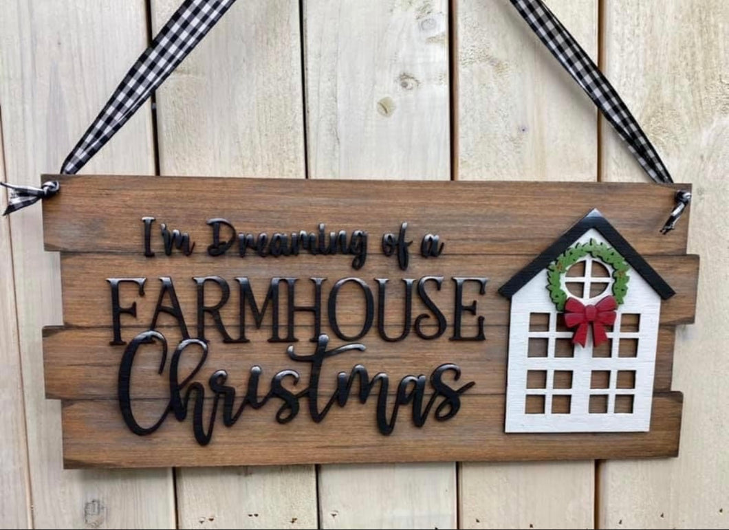 DIY KIT (no supplies) I’m Dreaming of a Farmhouse Christmas