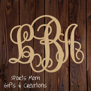 Wooden Monogram Sign