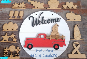 DIY Kit - Interchangeable Welcome Sign Truck