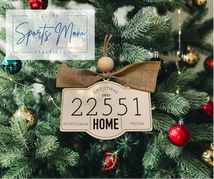 Zip Code Home Ornament