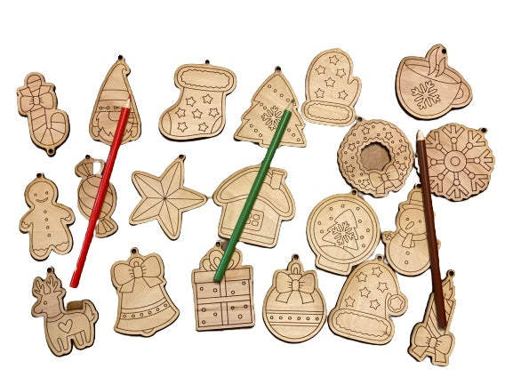 Christmas Ornament Coloring Kit