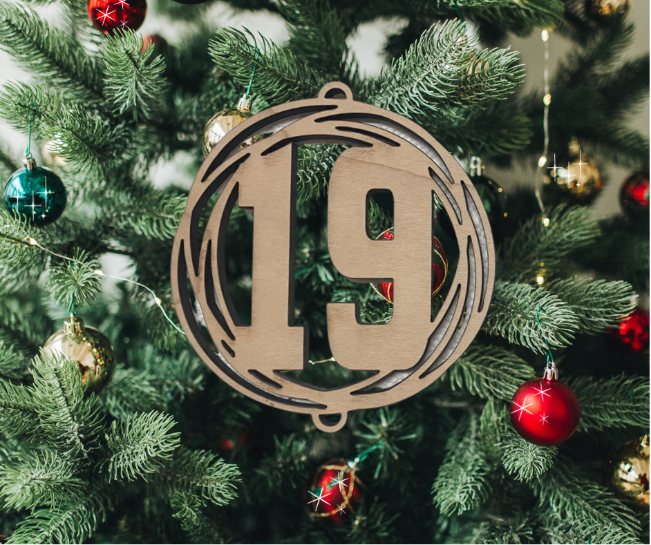 Volleyball Number Ornament/Car Charm
