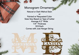 Monogram Ornaments