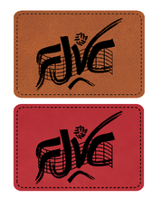 Load image into Gallery viewer, FJVC Richardson Chunk Twist Leather Patch Beanie (click for more colors)
